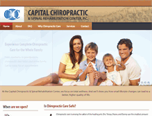 Tablet Screenshot of capitalchiropractic.org